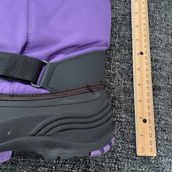 Kamik Rocket Snow Boot Purple Black Waterproof Winter Zylex Liner Girl’s Size 4 - Picture 7 of 9